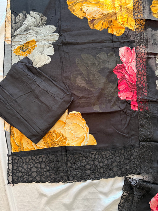 SHAHEEN PURE MSULIN SUIT 18 Q