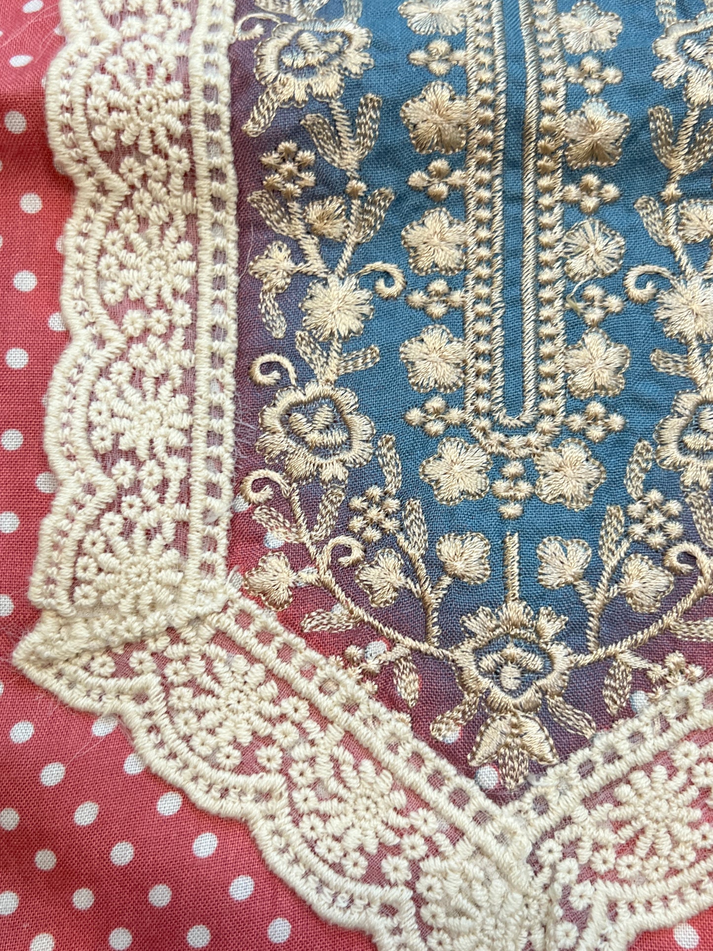 GREY MUGHAL COTTON READYMADE SUIT
