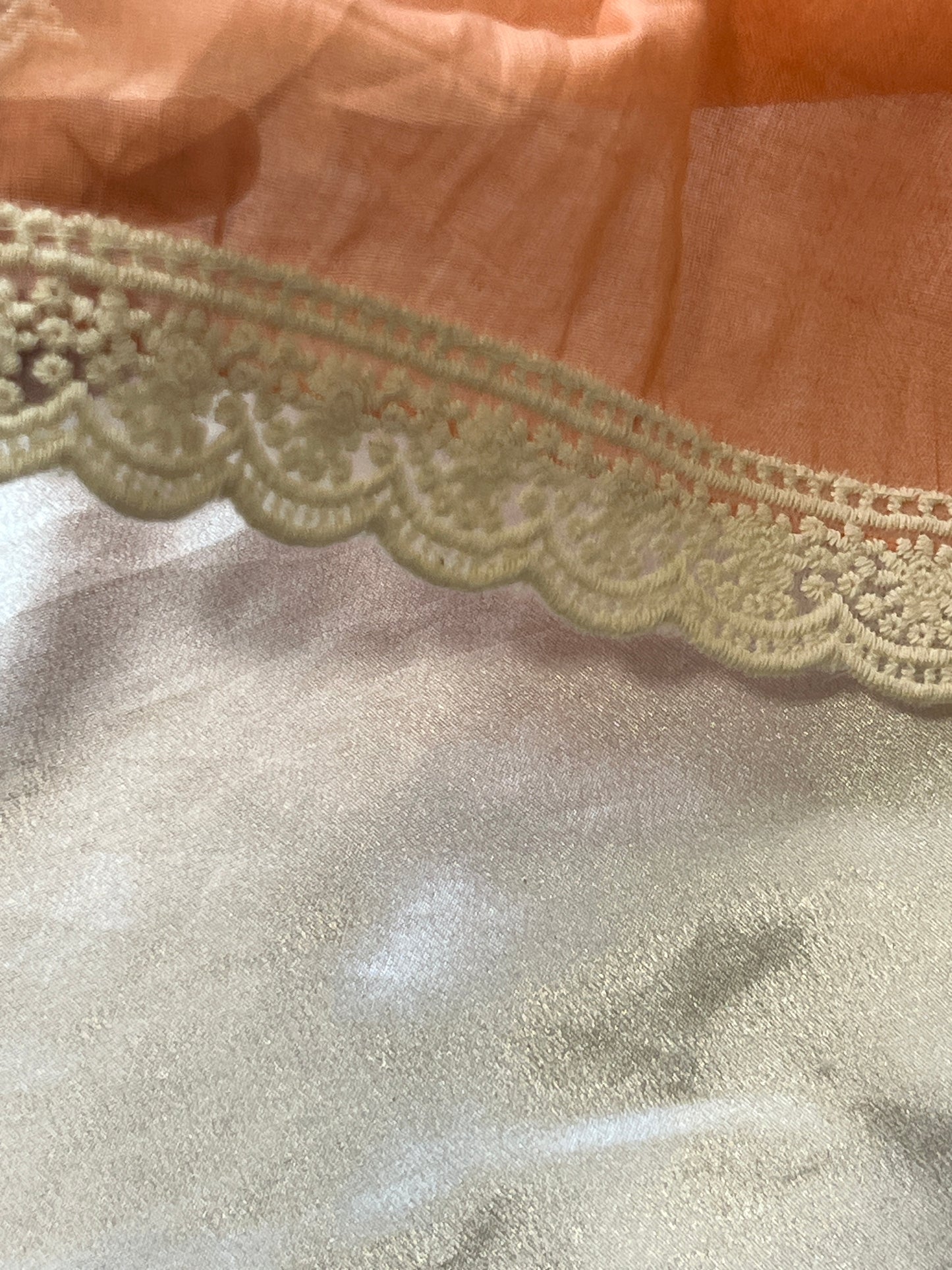 PEACH MUGHAL COTTON READYMADE SUIT