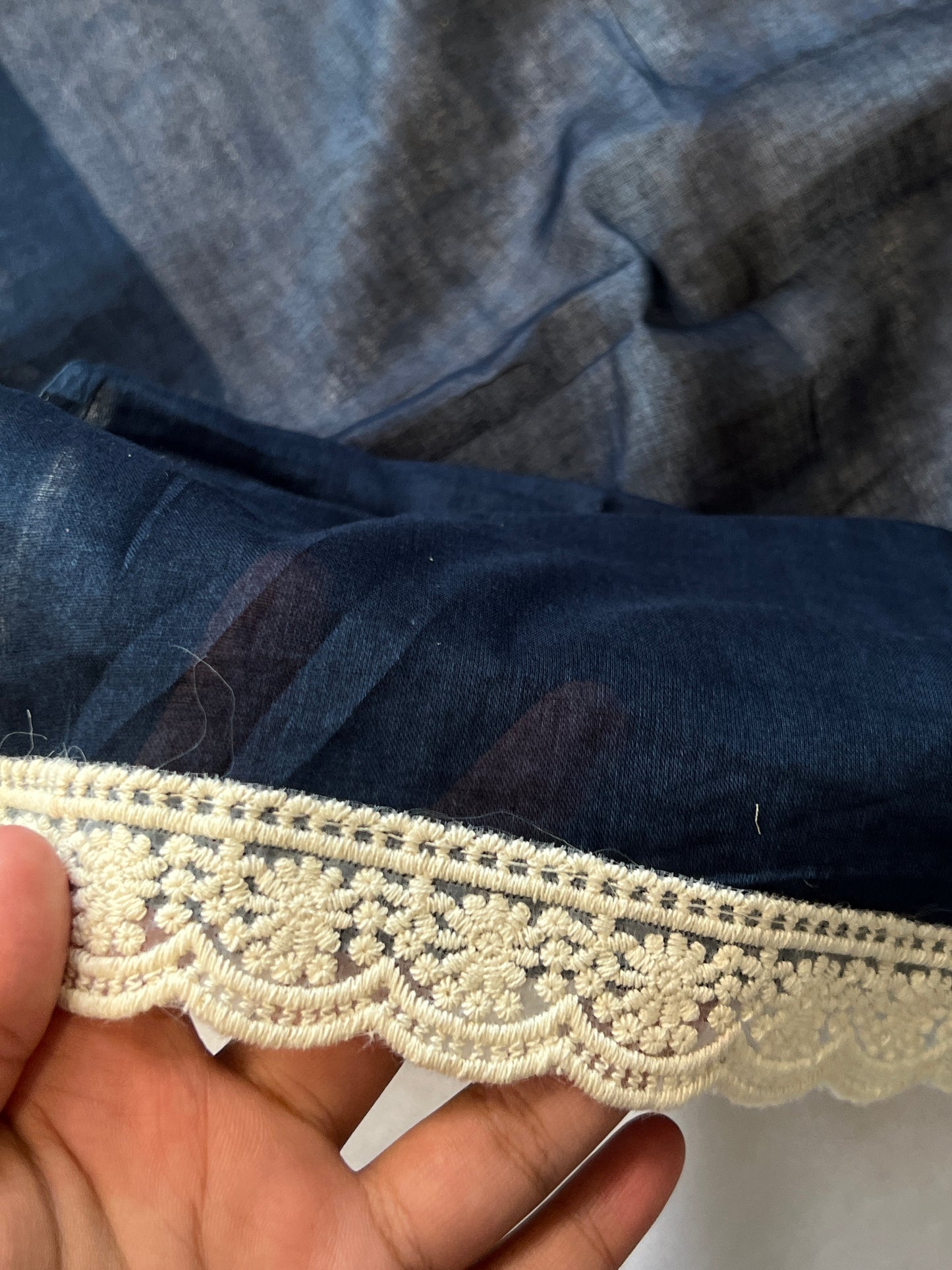 BLUE MUGHAL COTTON READYMADE SUIT