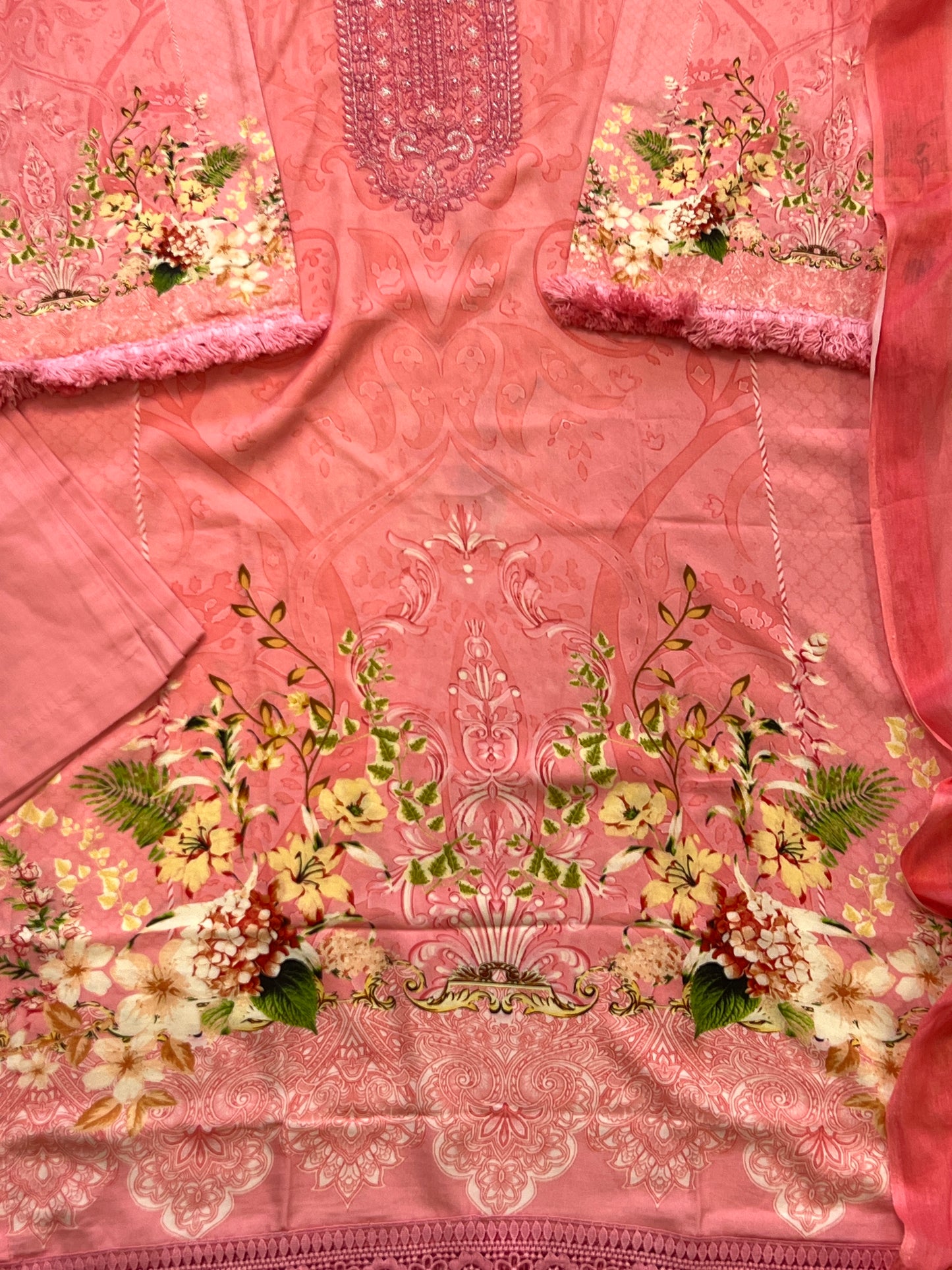 NIZAAM LAWN EMBROIDERY READYMADE SUIT 1 Q