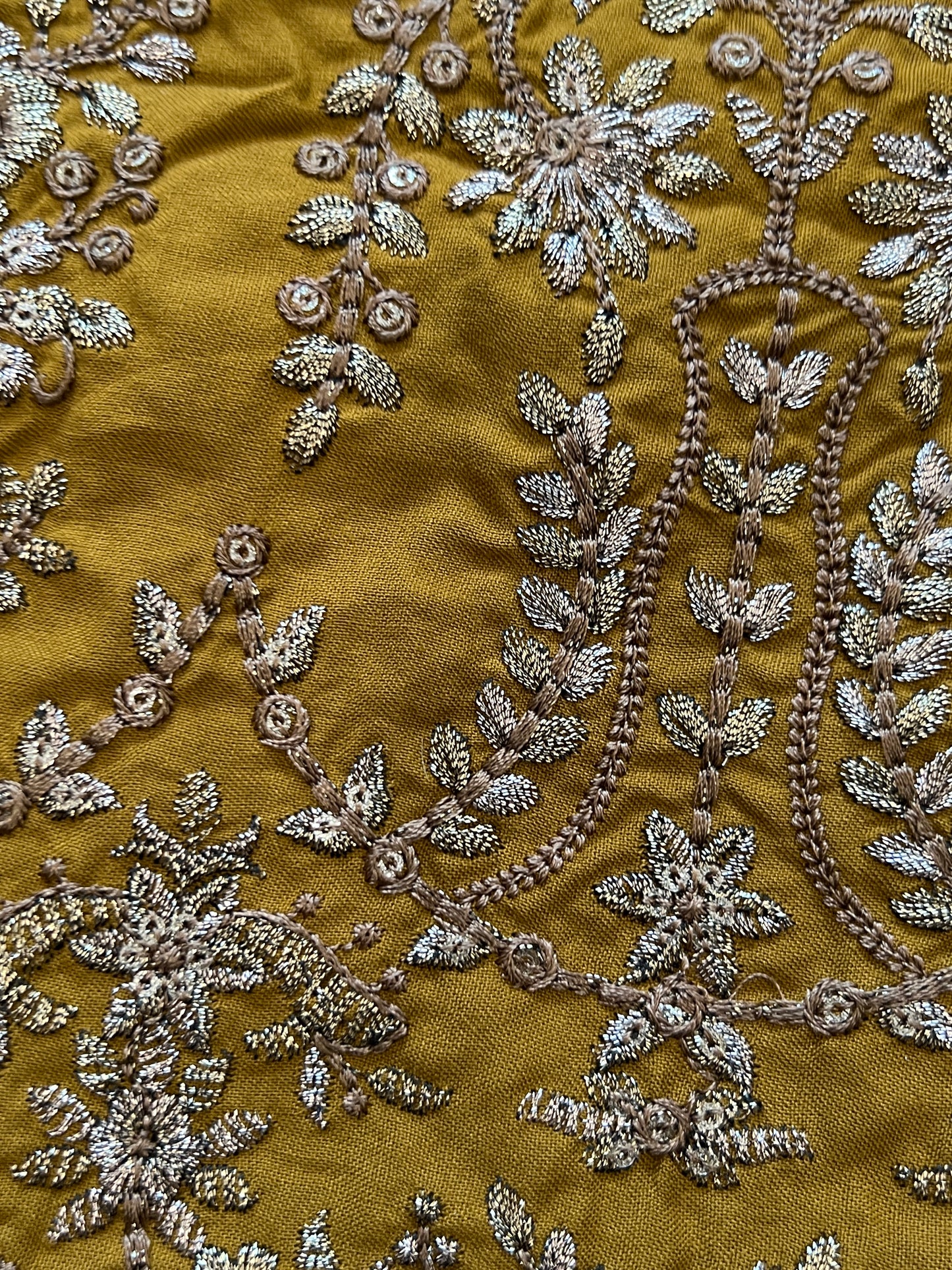 MARIA B MUSTERED RAYON EMBROIDERY SUIT