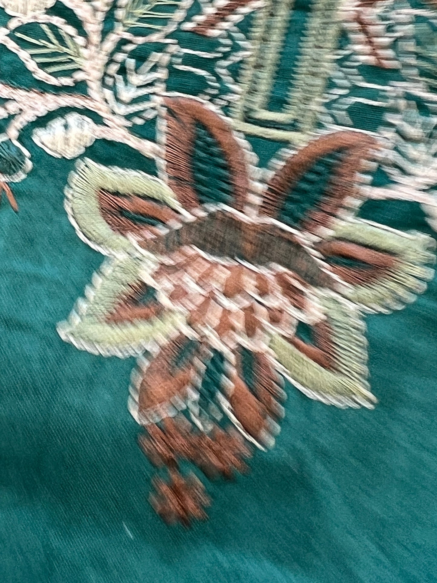 GREEN CHEVRON COTTON PATCH SUIT Q