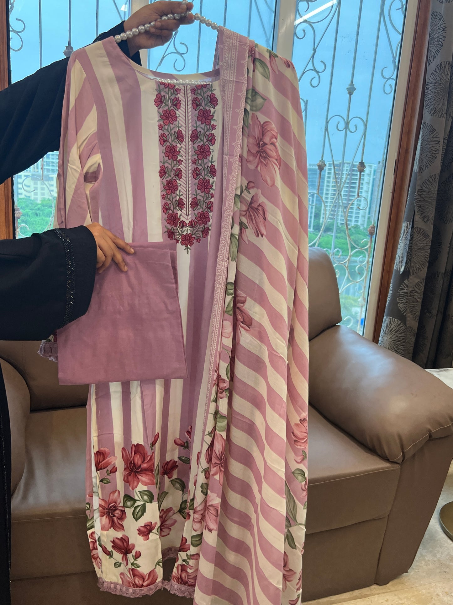 MERAKI COTTON EMBROIDERY READYMADE SUIT