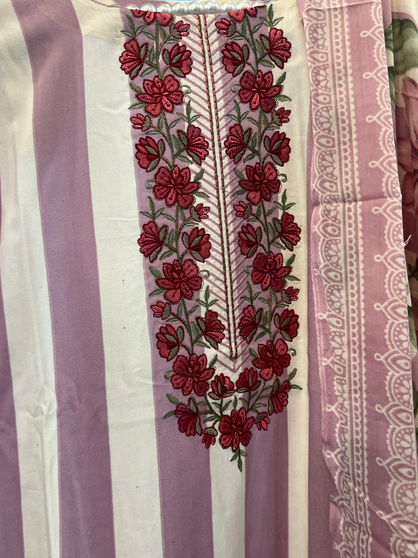 MERAKI COTTON EMBROIDERY READYMADE SUIT