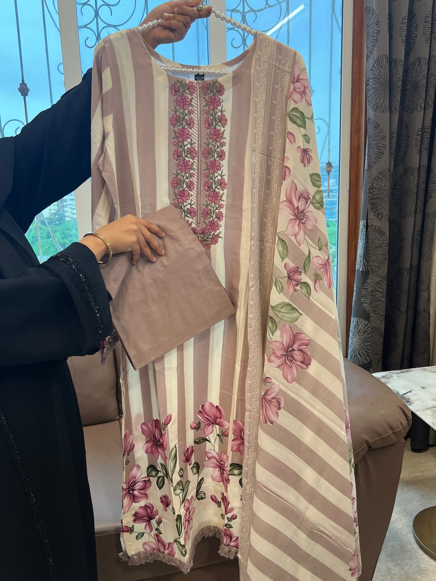 MERAKI COTTON EMBROIDERY READYMADE SUIT