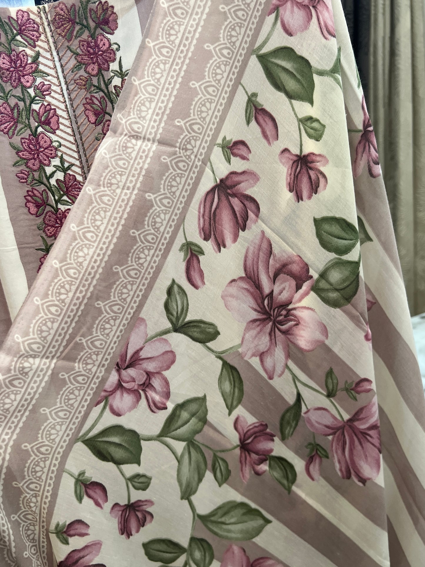 MERAKI COTTON EMBROIDERY READYMADE SUIT