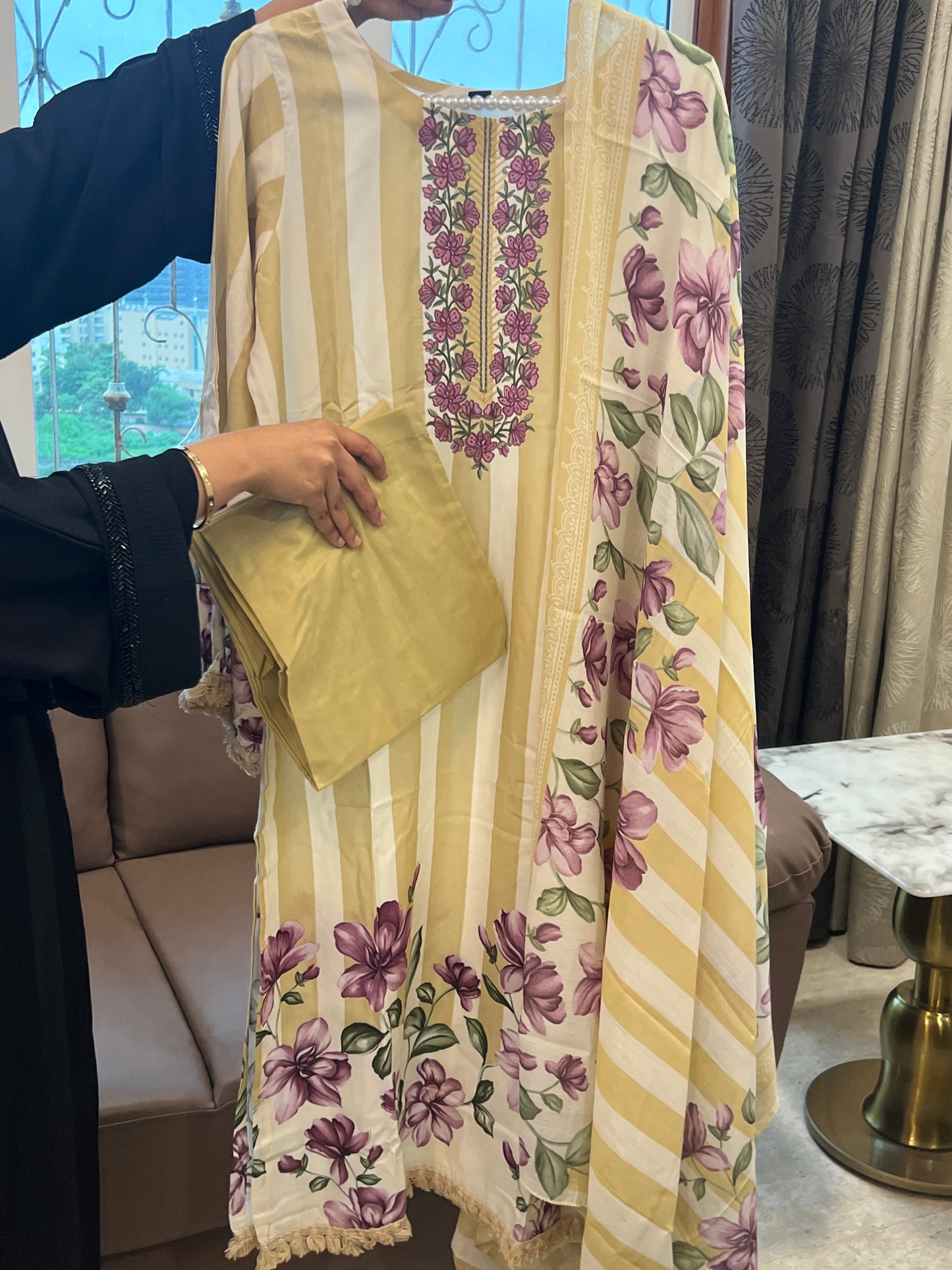 MERAKI COTTON EMBROIDERY READYMADE SUIT