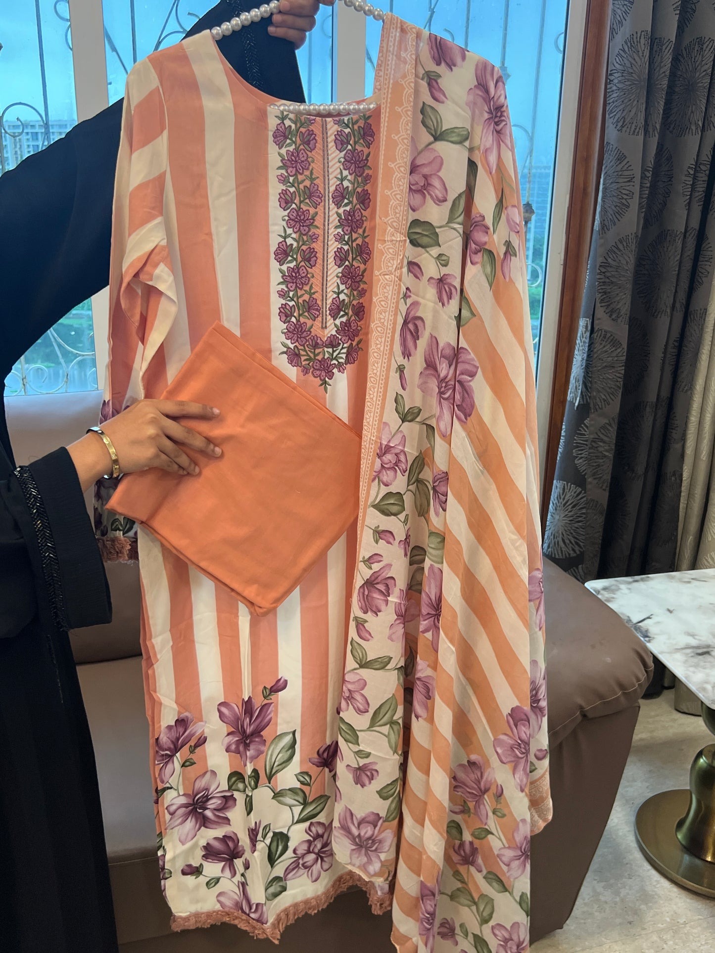 MERAKI COTTON EMBROIDERY READYMADE SUIT