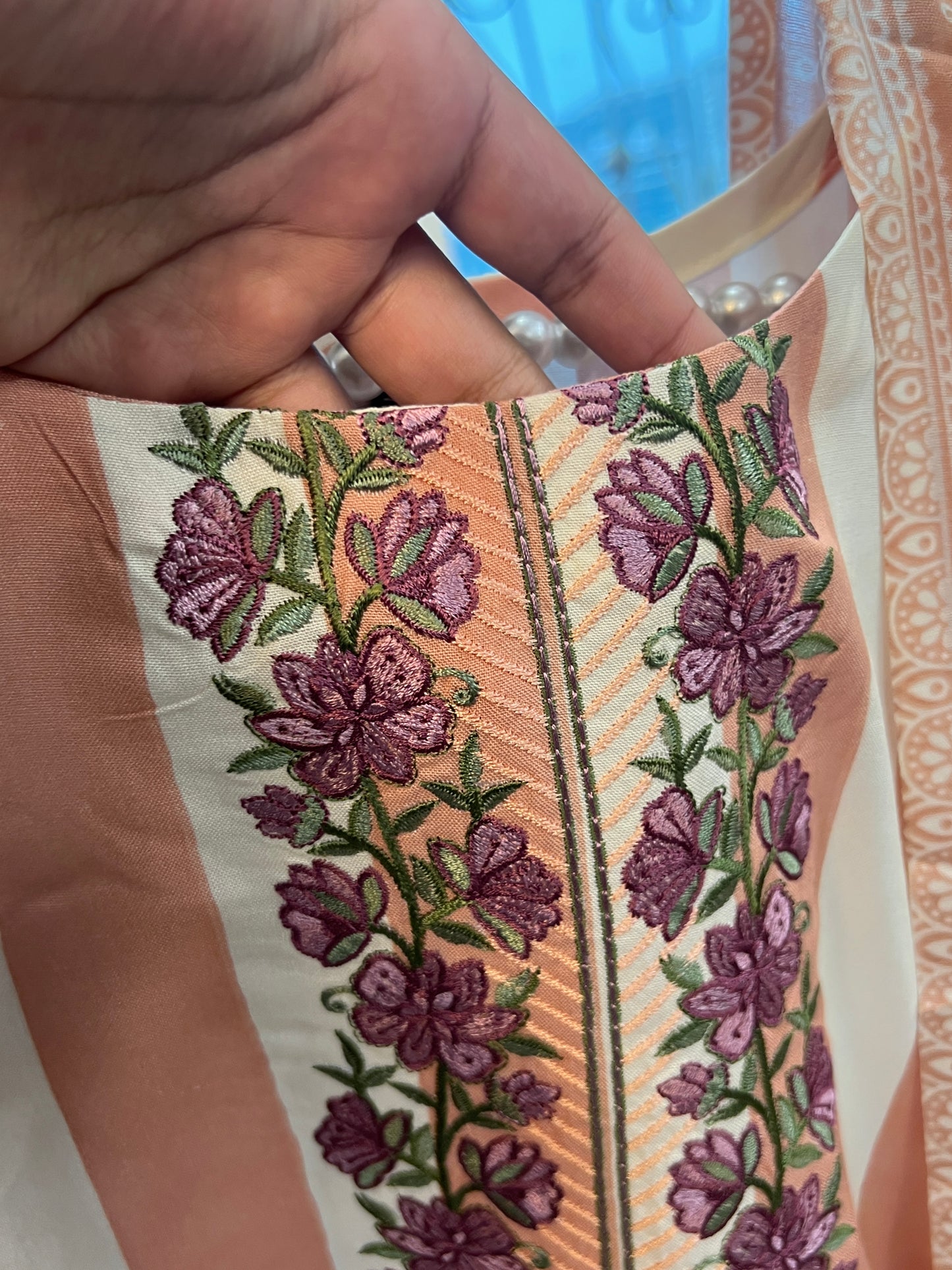 MERAKI COTTON EMBROIDERY READYMADE SUIT