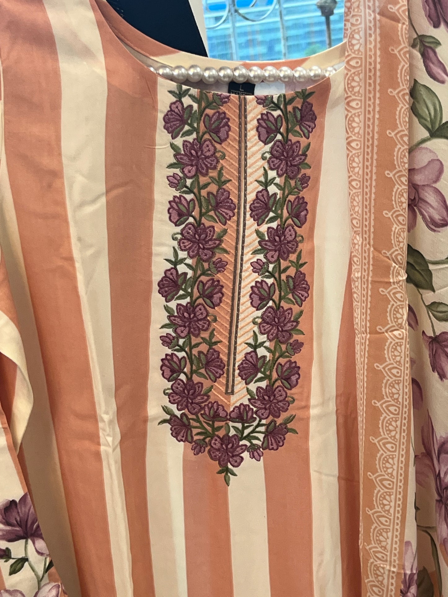 MERAKI COTTON EMBROIDERY READYMADE SUIT