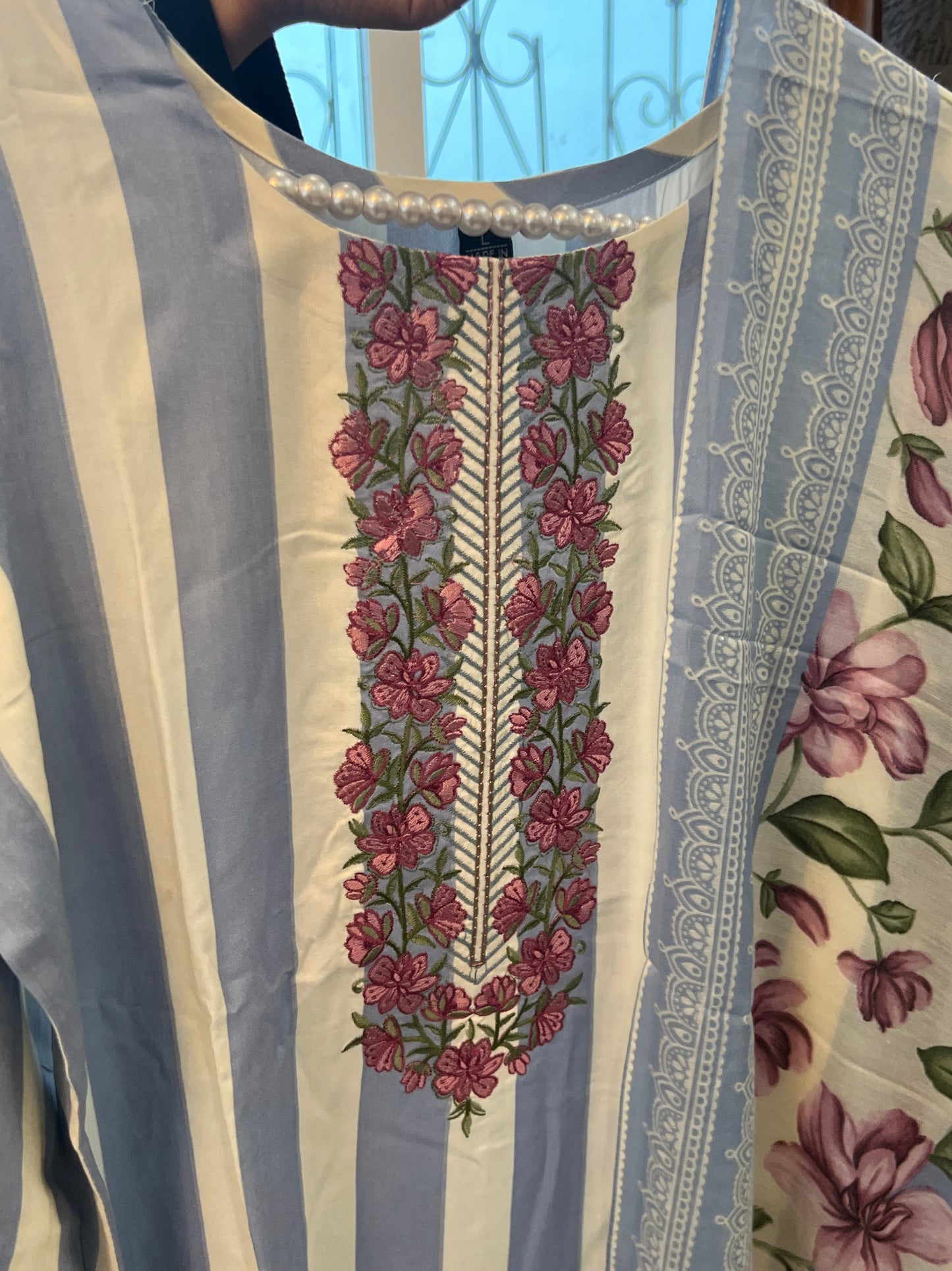MERAKI COTTON EMBROIDERY READYMADE SUIT