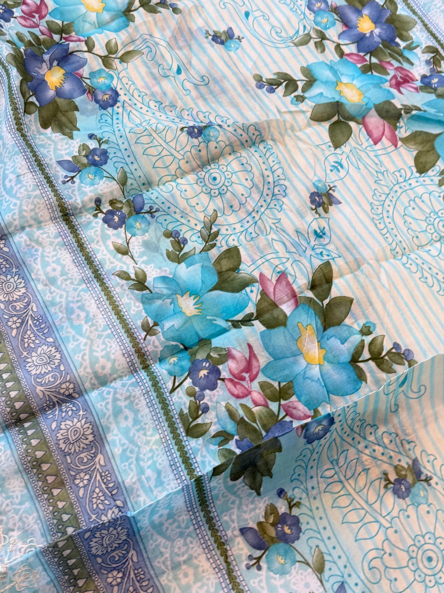 FIZA CHIKANKARI PATCH SUIT 2 Q