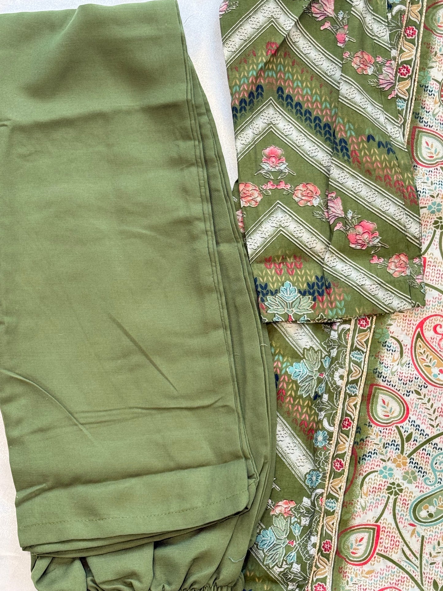 ZARA MUSLIN READYMADE SUIT 2 Q