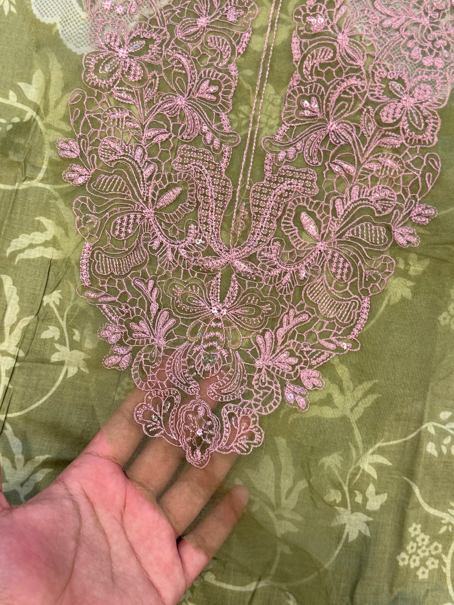 HAALA LAWN EMBROIDERY PATCH SUIT 5 Q