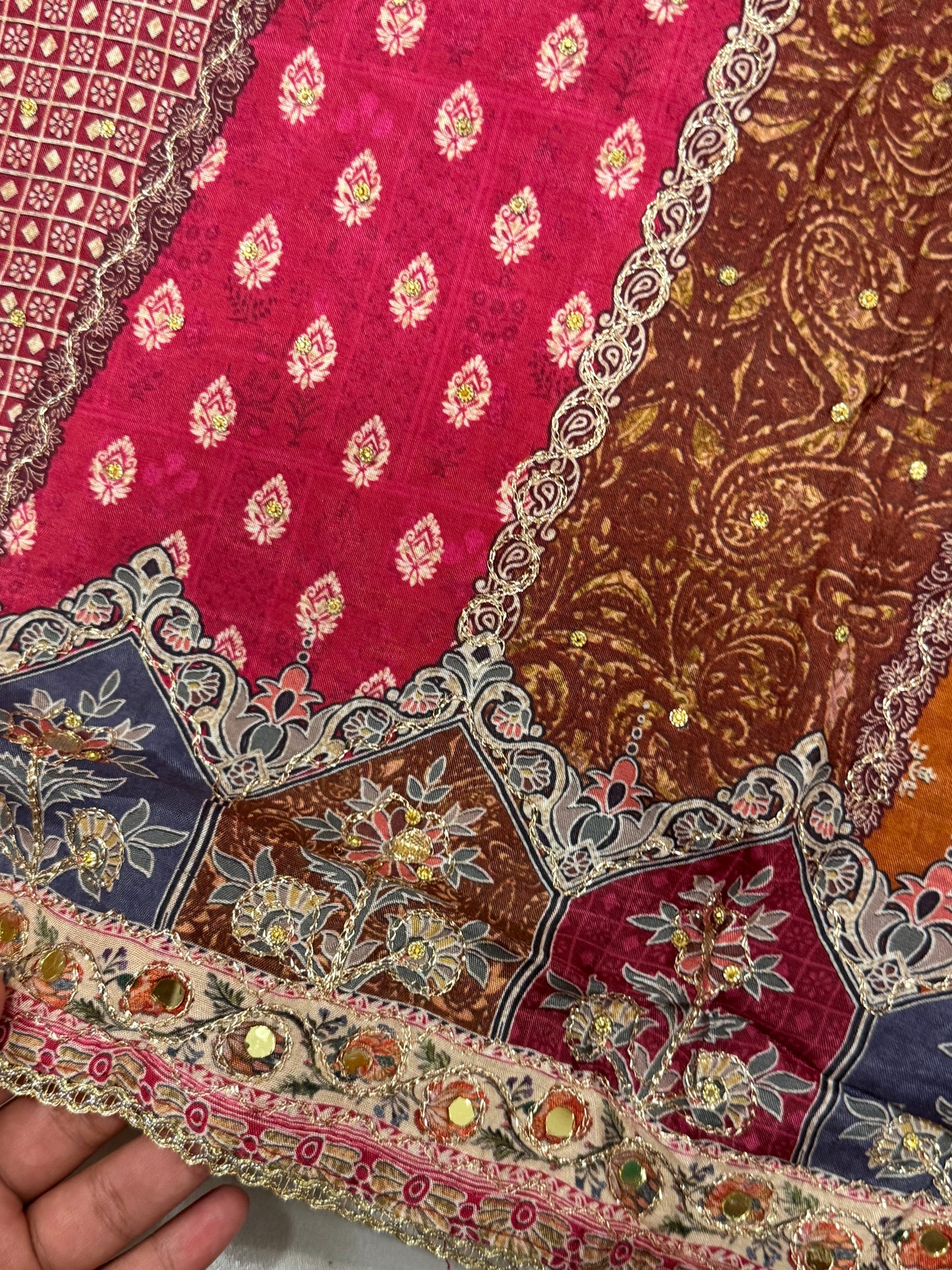 MUMTAZ MUSLIN EMBROIDERY SUIT 407 Q