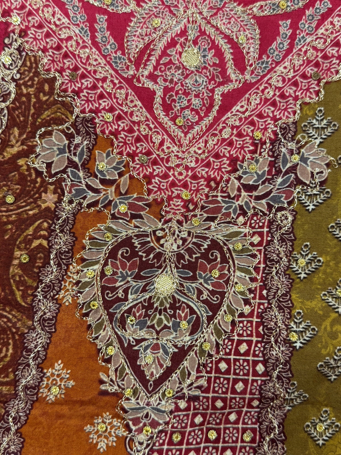 MUMTAZ MUSLIN EMBROIDERY SUIT 407 Q