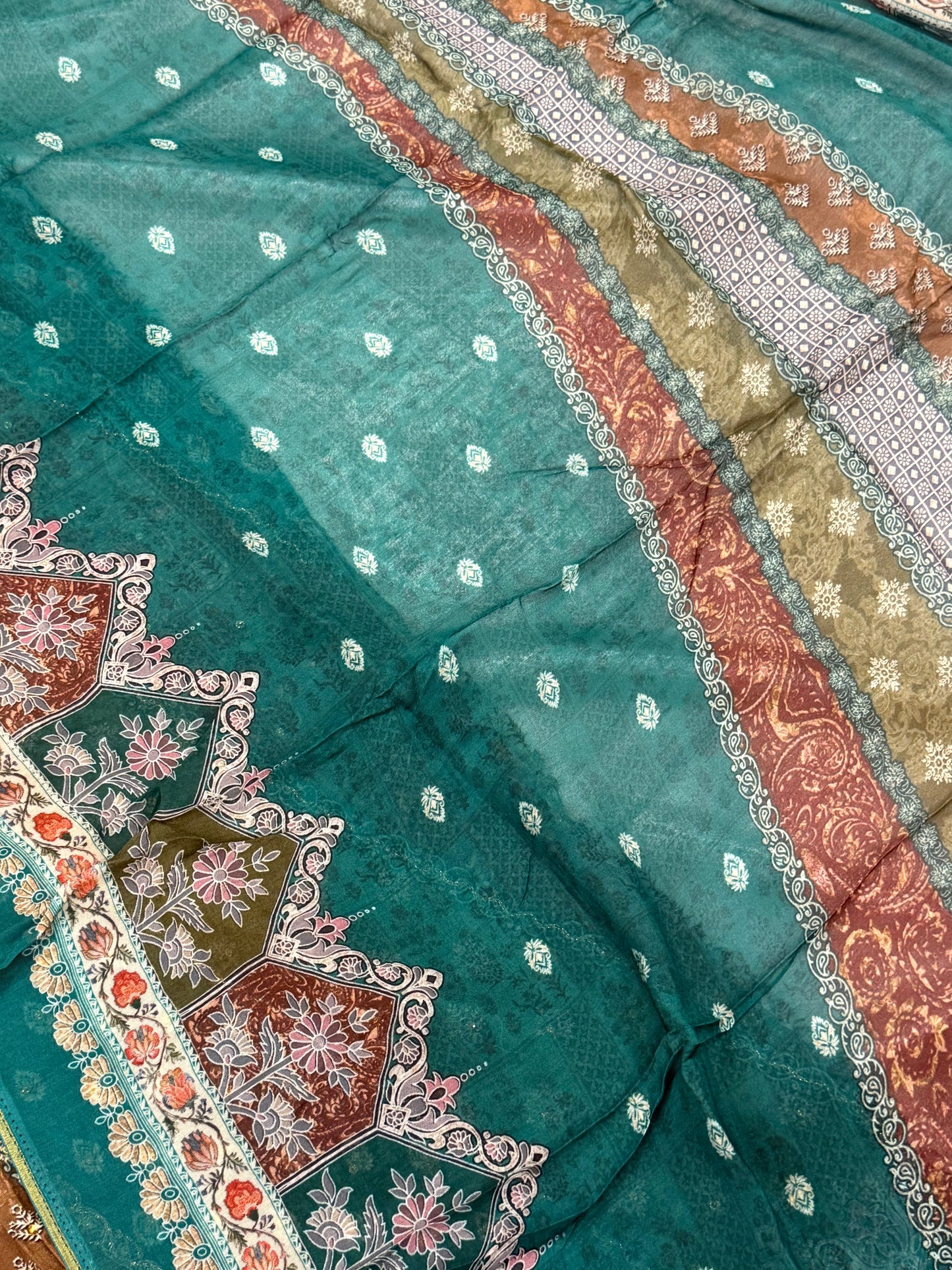 MUMTAZ MUSLIN EMBROIDERY SUIT 407 Q