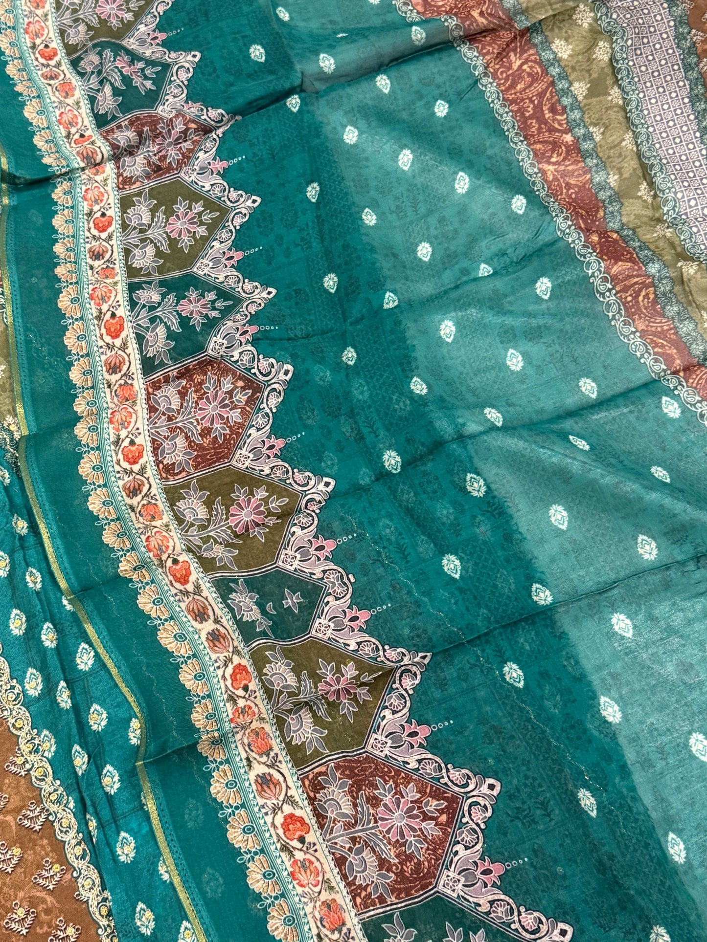 MUMTAZ MUSLIN EMBROIDERY SUIT 407 Q