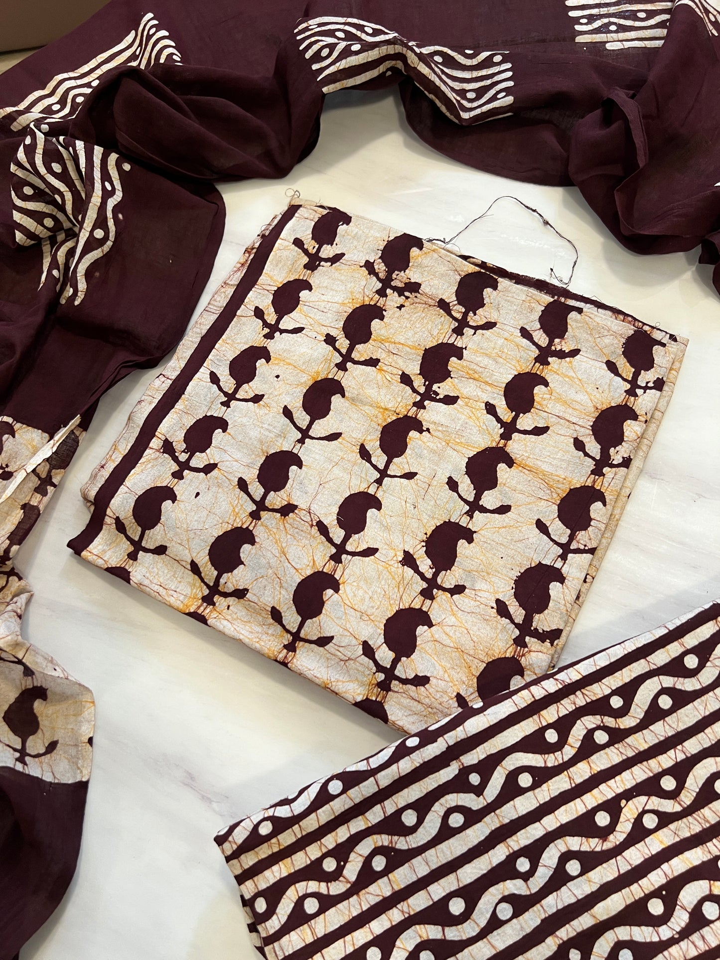 NATURAL PURE COTTON BATIK SUIT 5
