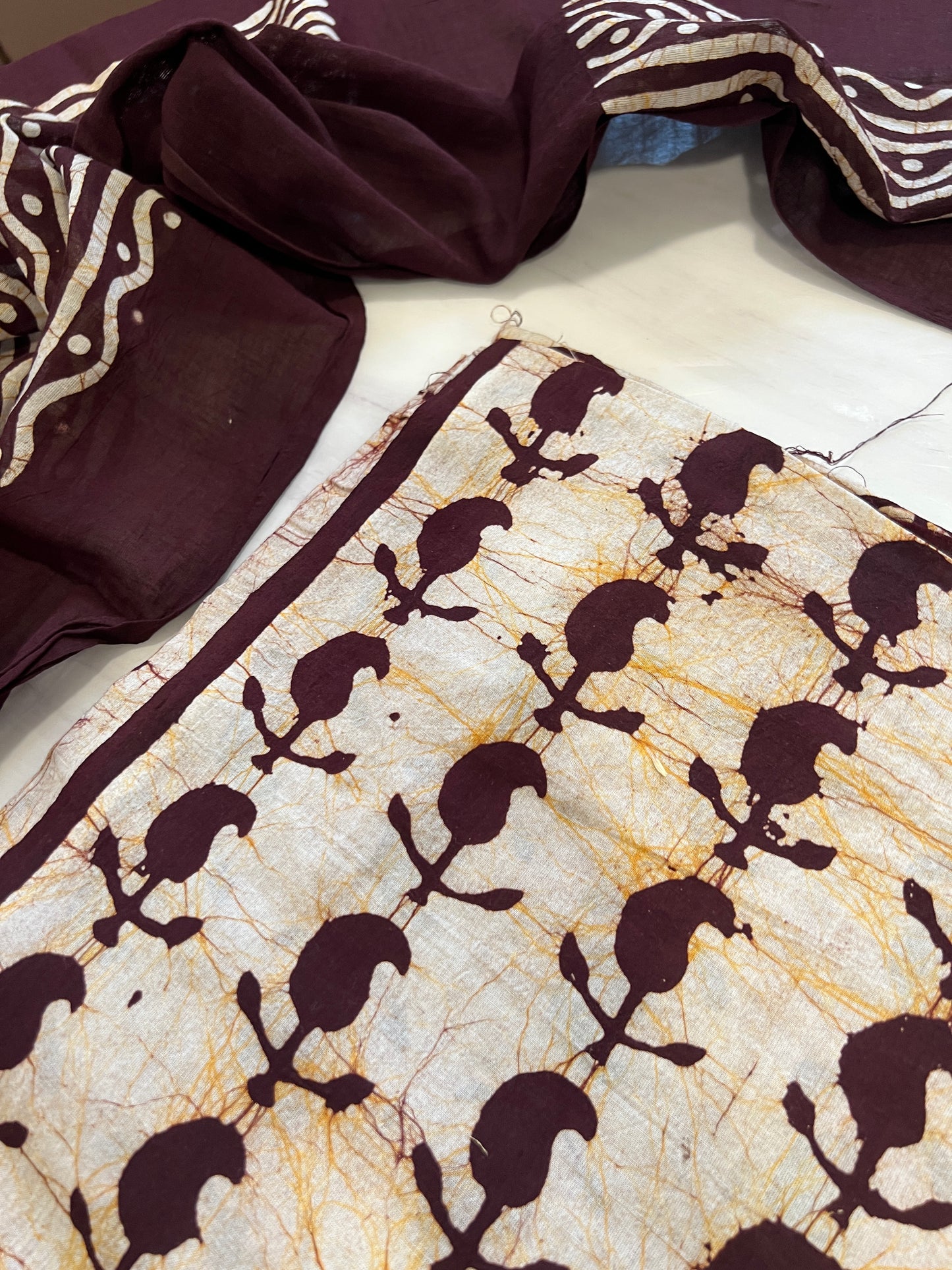 NATURAL PURE COTTON BATIK SUIT 5