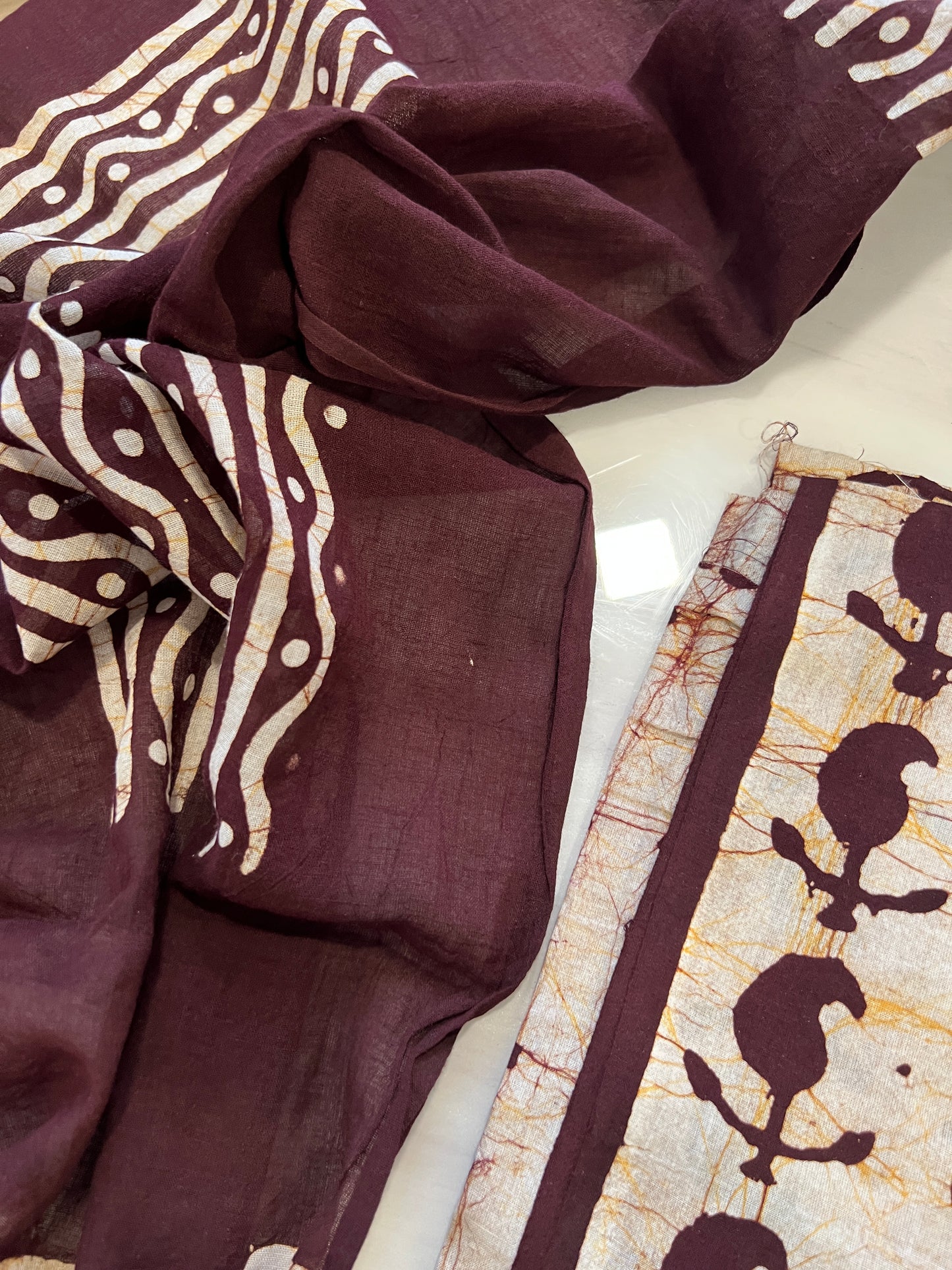 NATURAL PURE COTTON BATIK SUIT 5