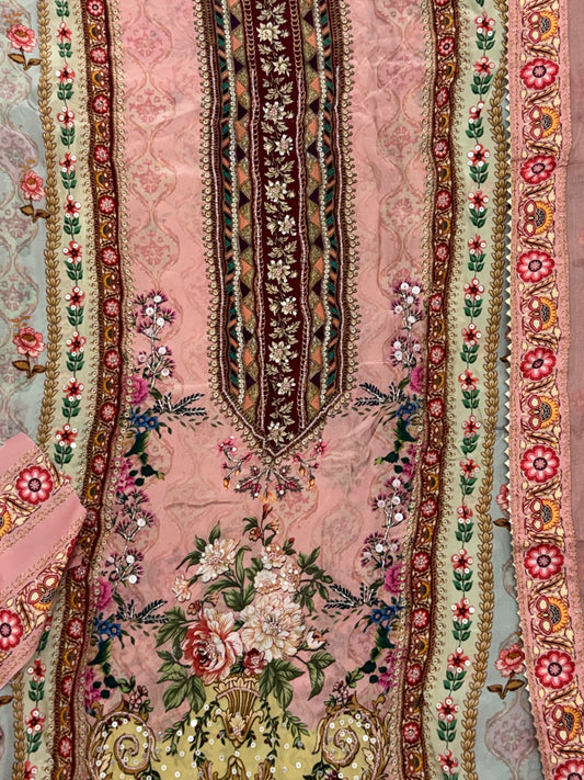 NAZAKAT CREPE EMBROIDERY SUIT 8 Q