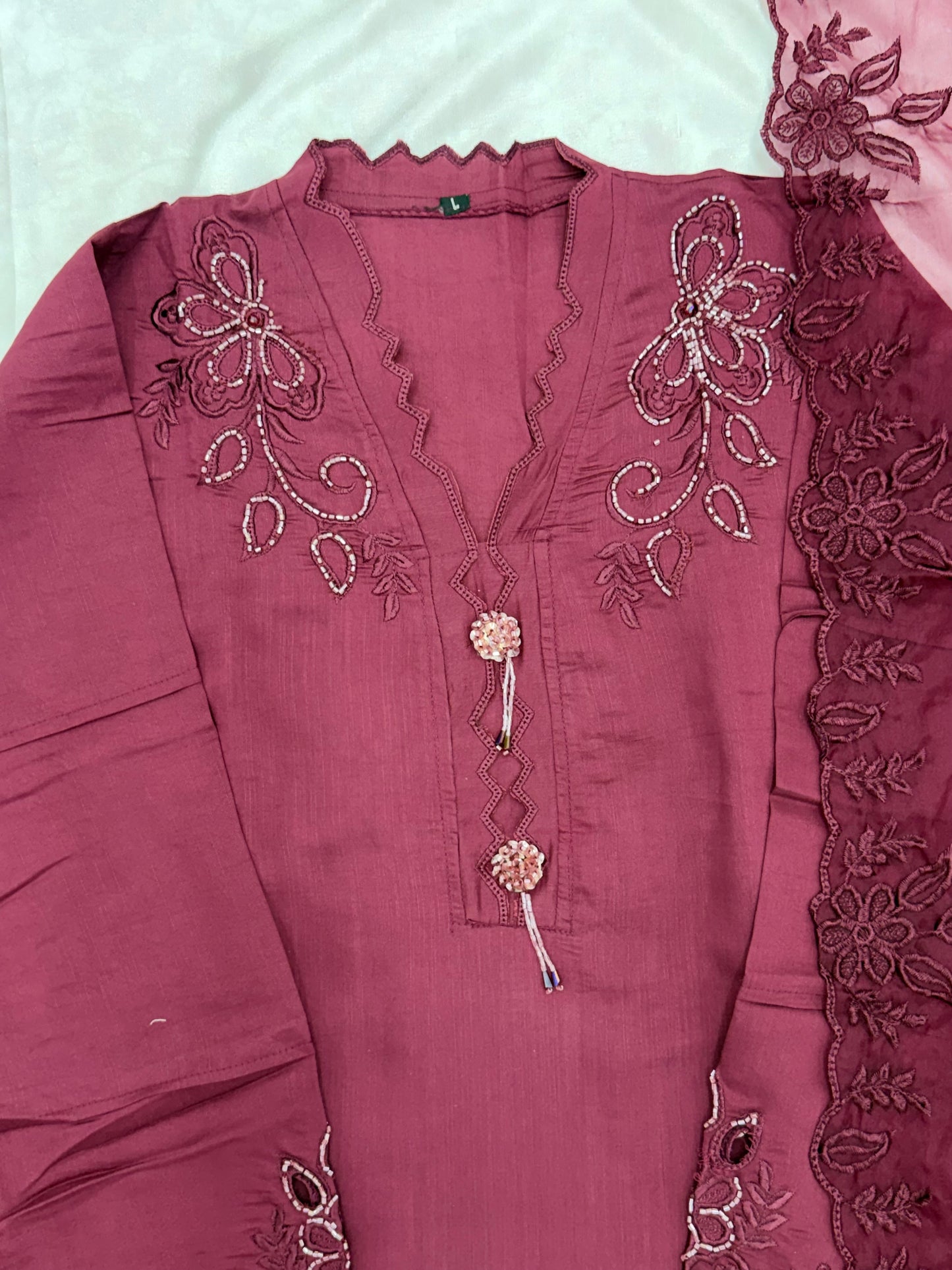 ZARQASH CUTWORK EMBROIDERY SUIT