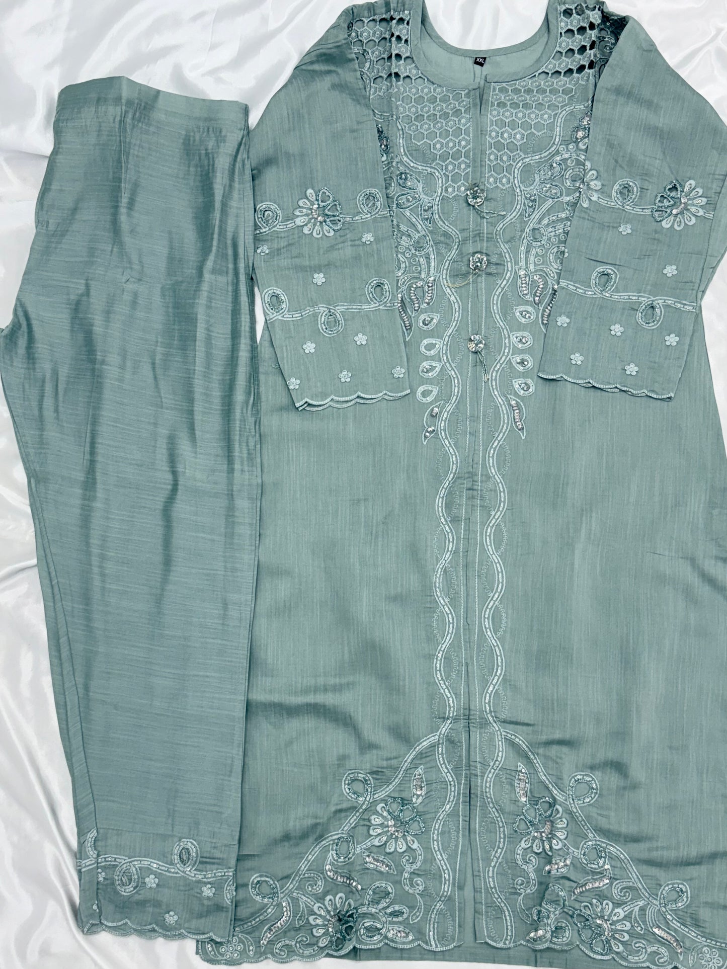 ZARQASH CUTWORK EMBROIDERY SUIT Q