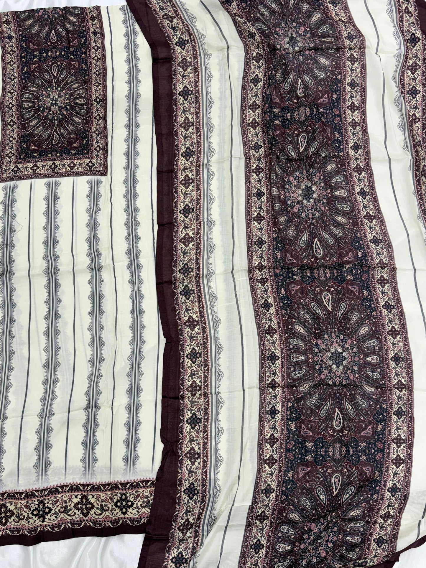 KAIRA MUSLIN HAND WORK EMBROIDERY SUIT 12 Q