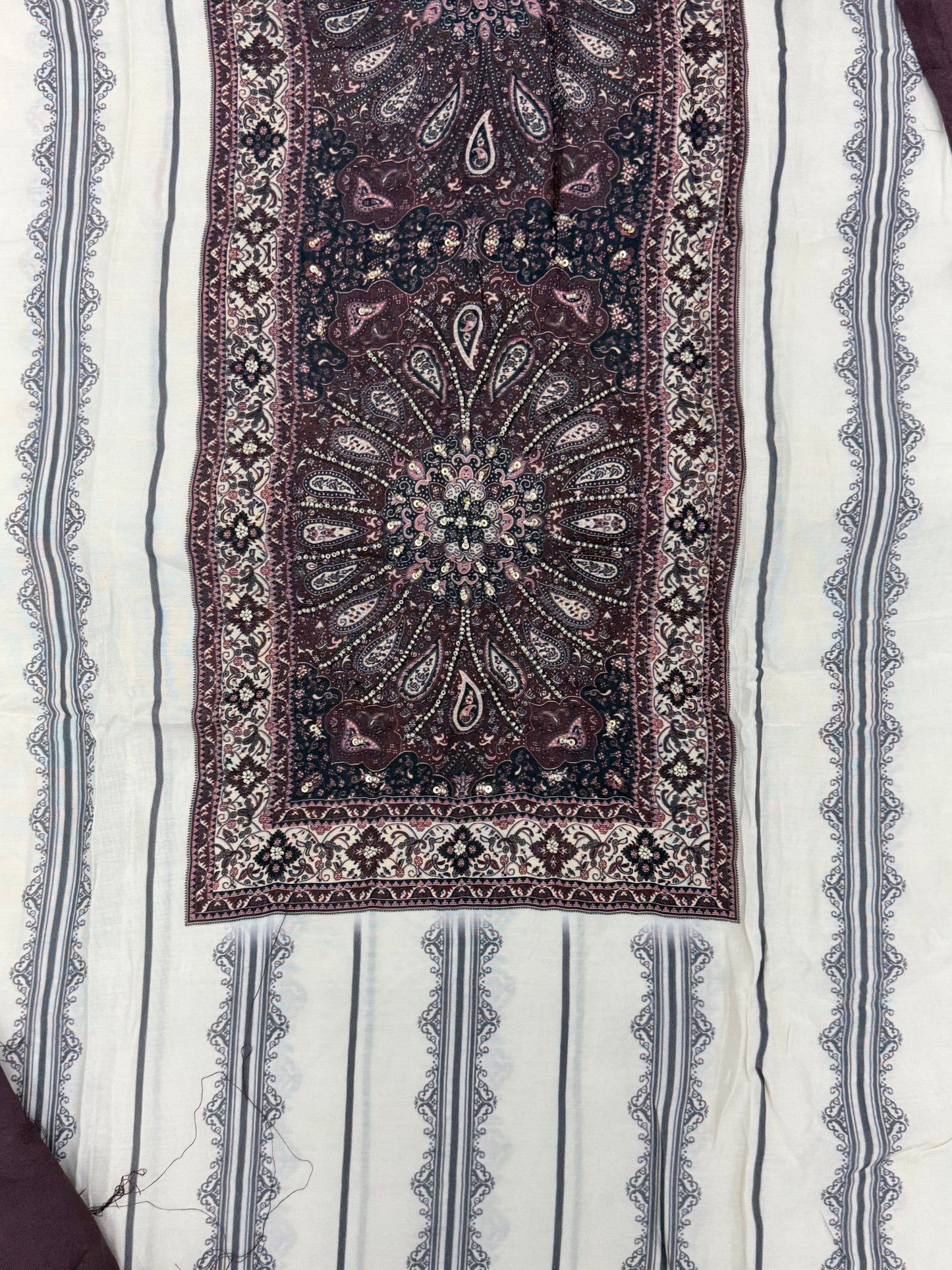 KAIRA MUSLIN HAND WORK EMBROIDERY SUIT 12 Q