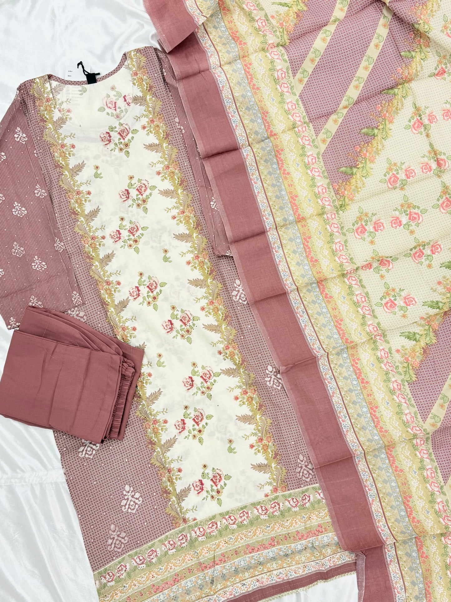 ZARA MUSLIN READYMADE SUIT 5 Q