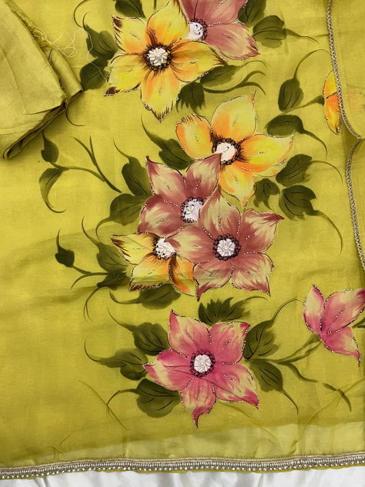 ZARQASH HAND EMBROIDERY SUIT Q