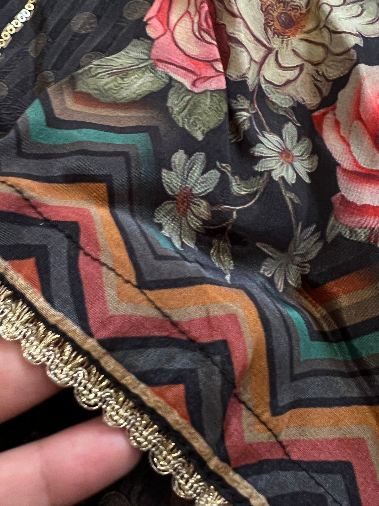 BLACK CREPE READYMADE SUIT