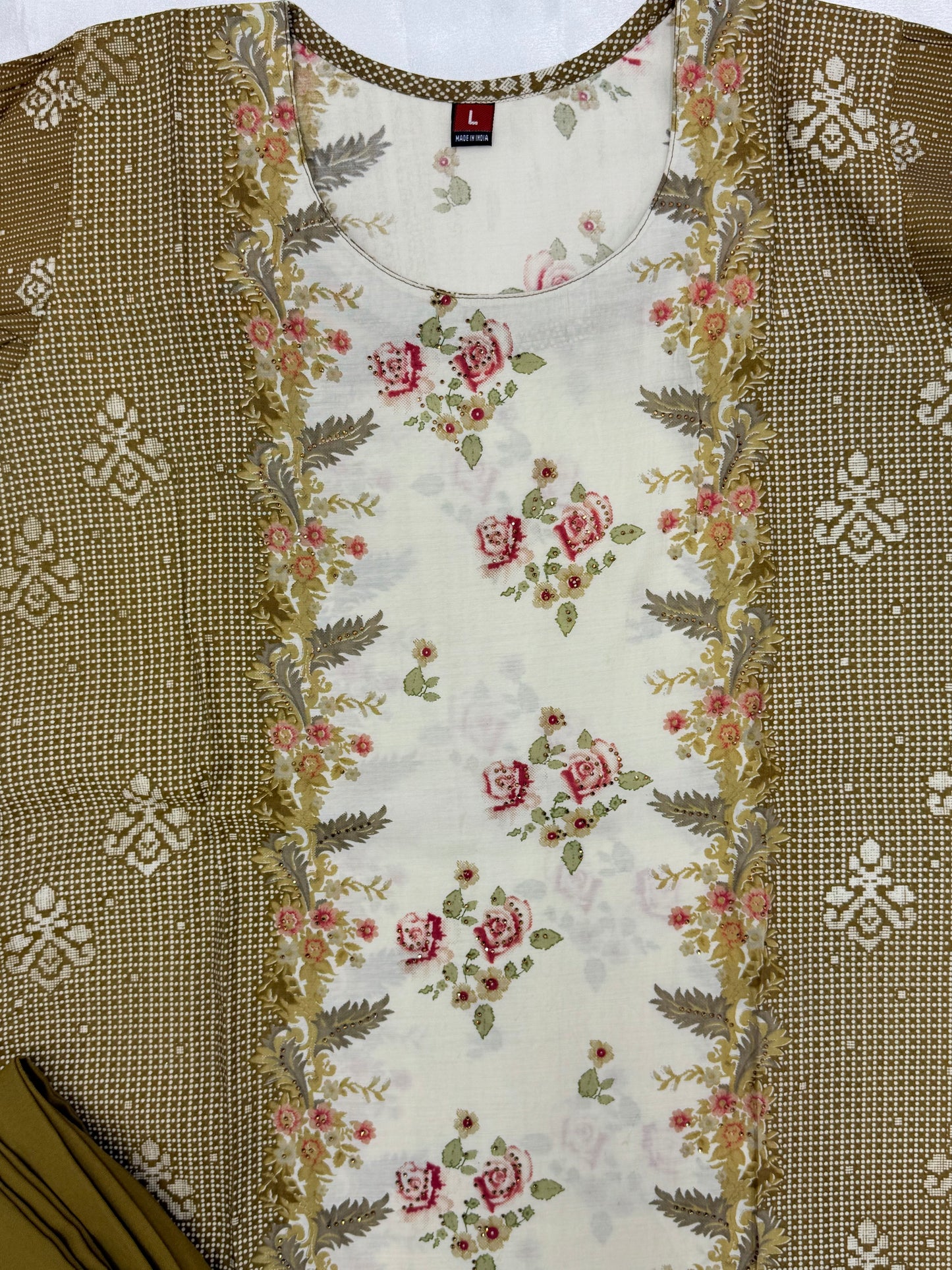 ZARA MUSLIN READYMADE SUIT 1 Q