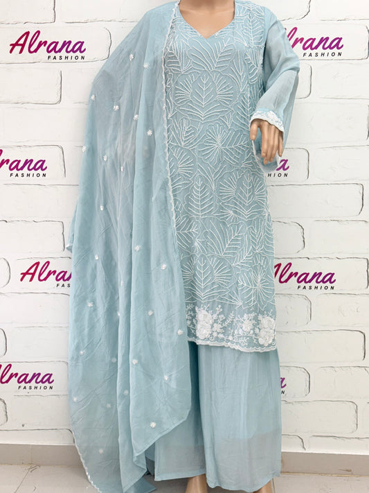 PARO SHIFFON HANDWORK SUIT 21 Q