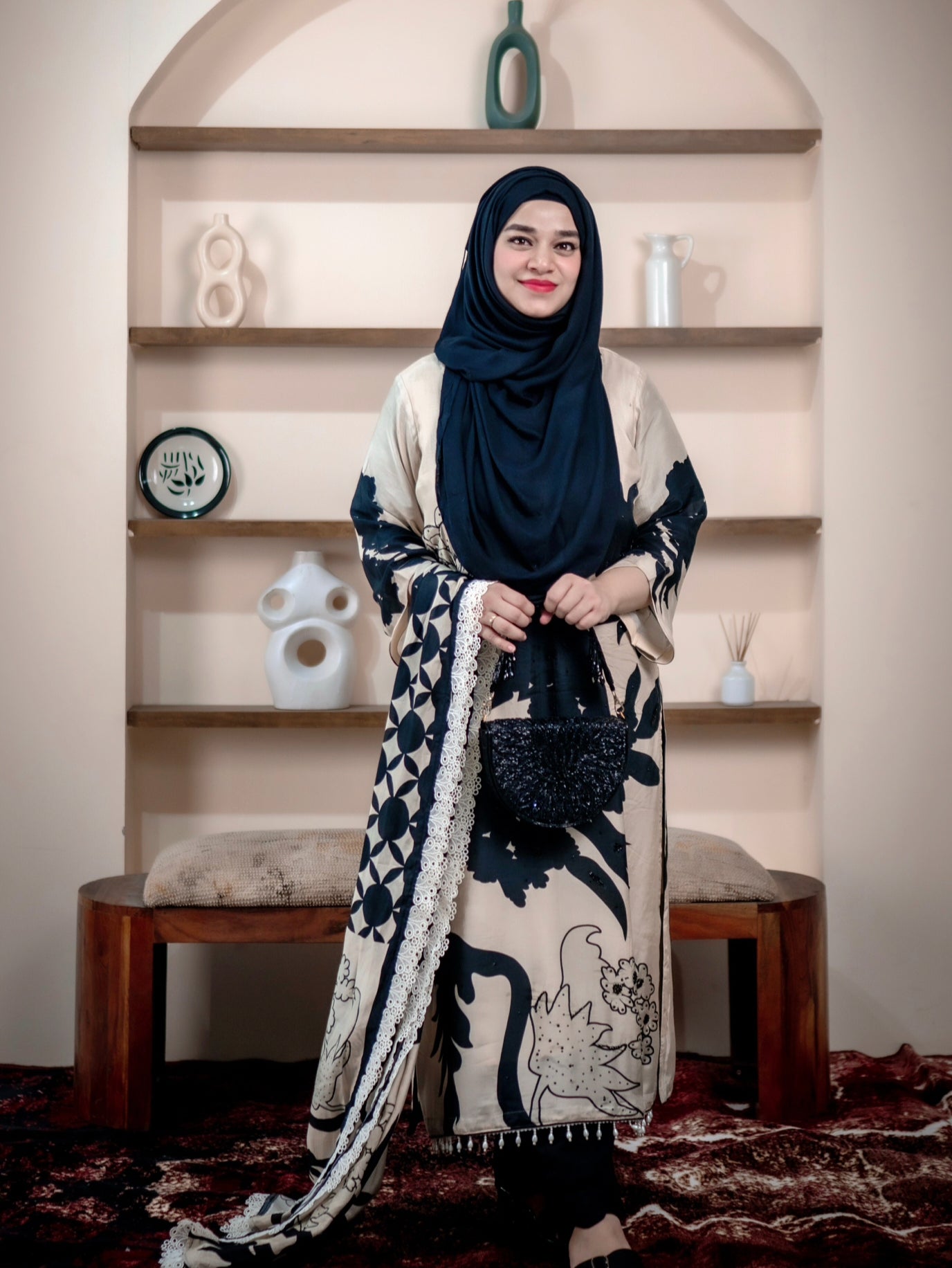 RAMSHA PURE MUSLIN MIRROR EMBROIDERY SUIT 778