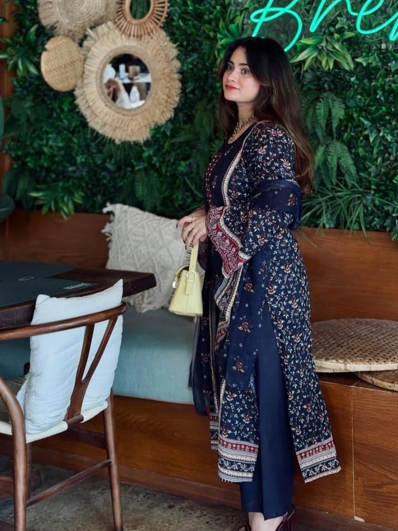 HARSHA NOORE COTTON EMBROIDERY SUIT 3547J