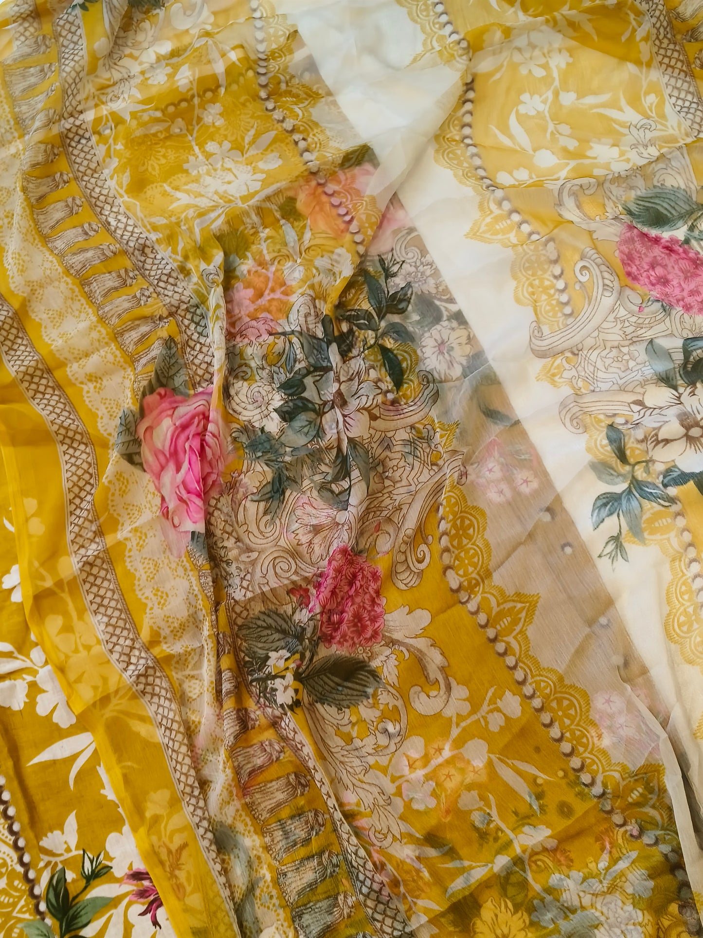 YELLOW COTTON PATCH SUIT