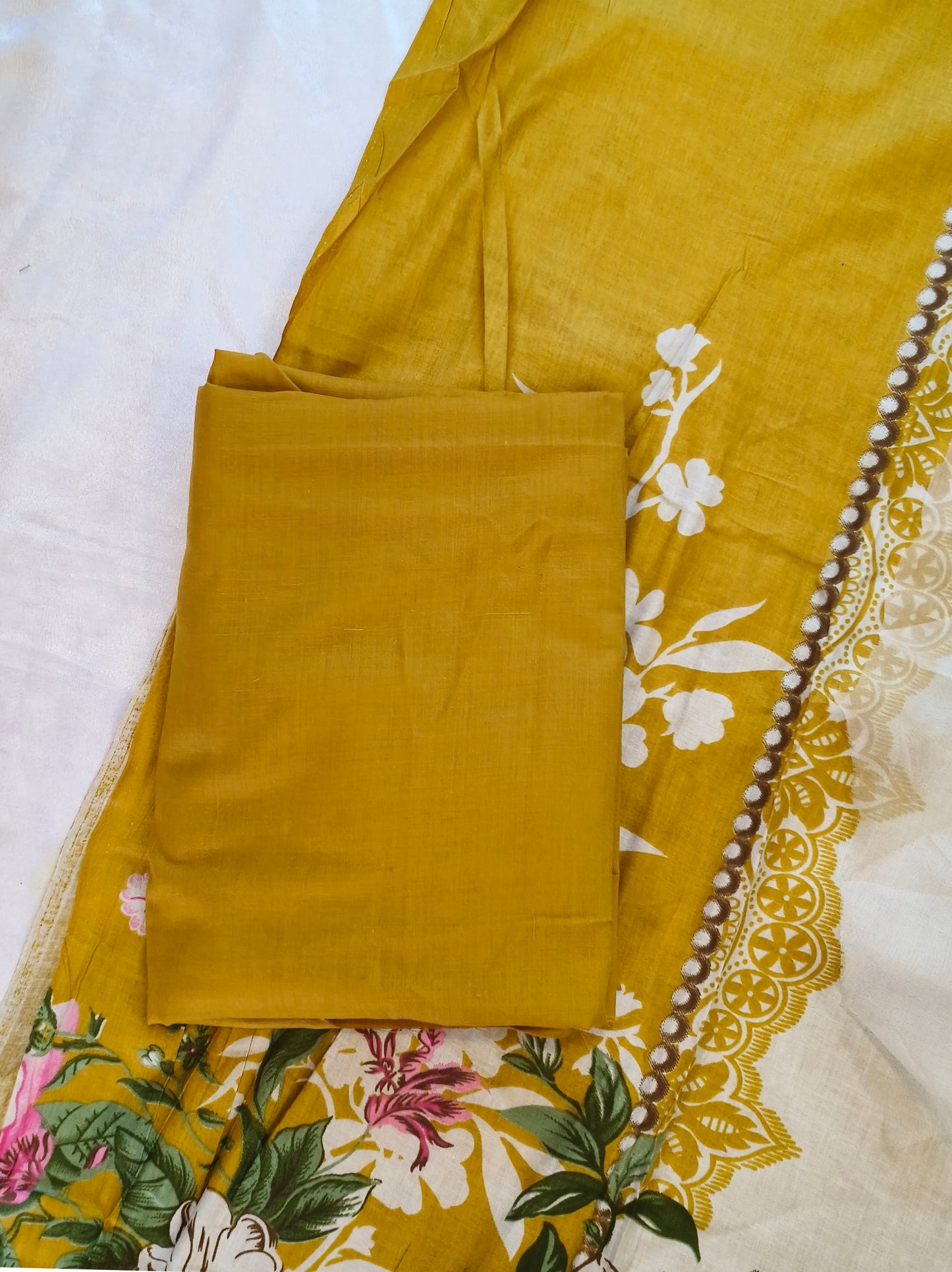 YELLOW COTTON PATCH SUIT
