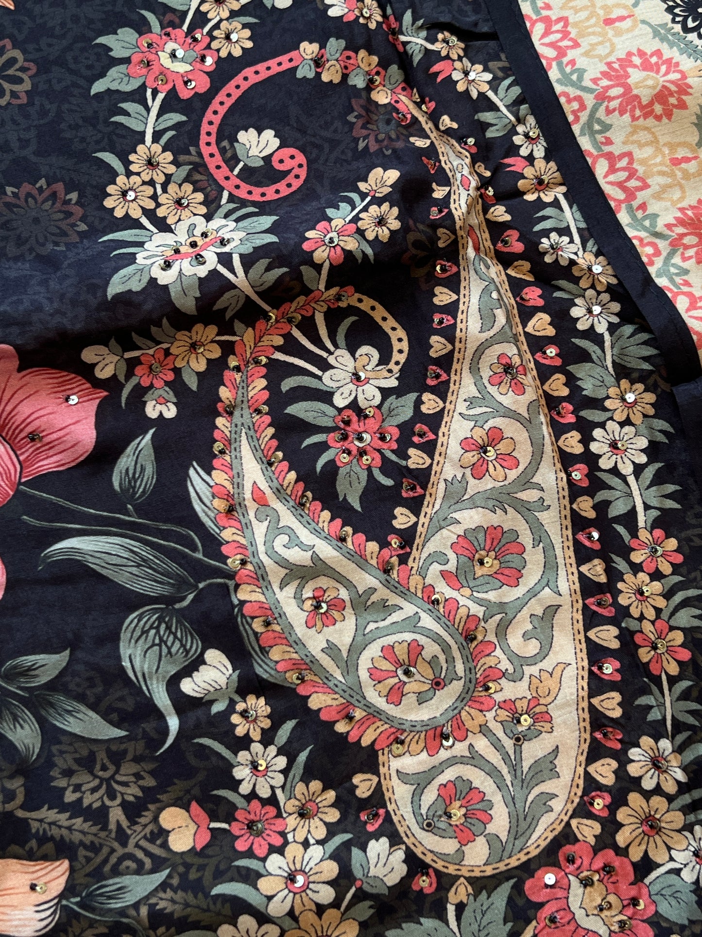 KAIRA MUSLIN HAND WORK EMBROIDERY SUIT 3 Q