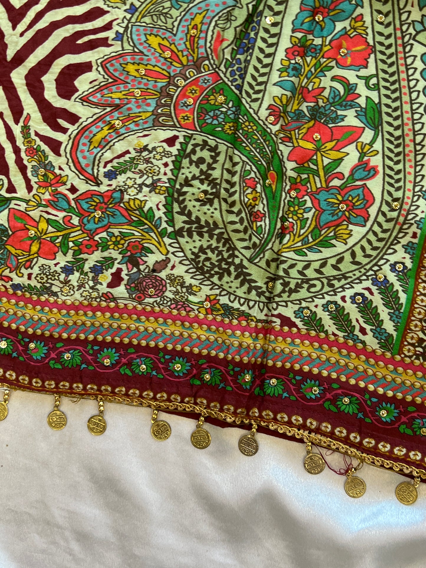 MUSLIN PATCH WORK SUIT 114 Q