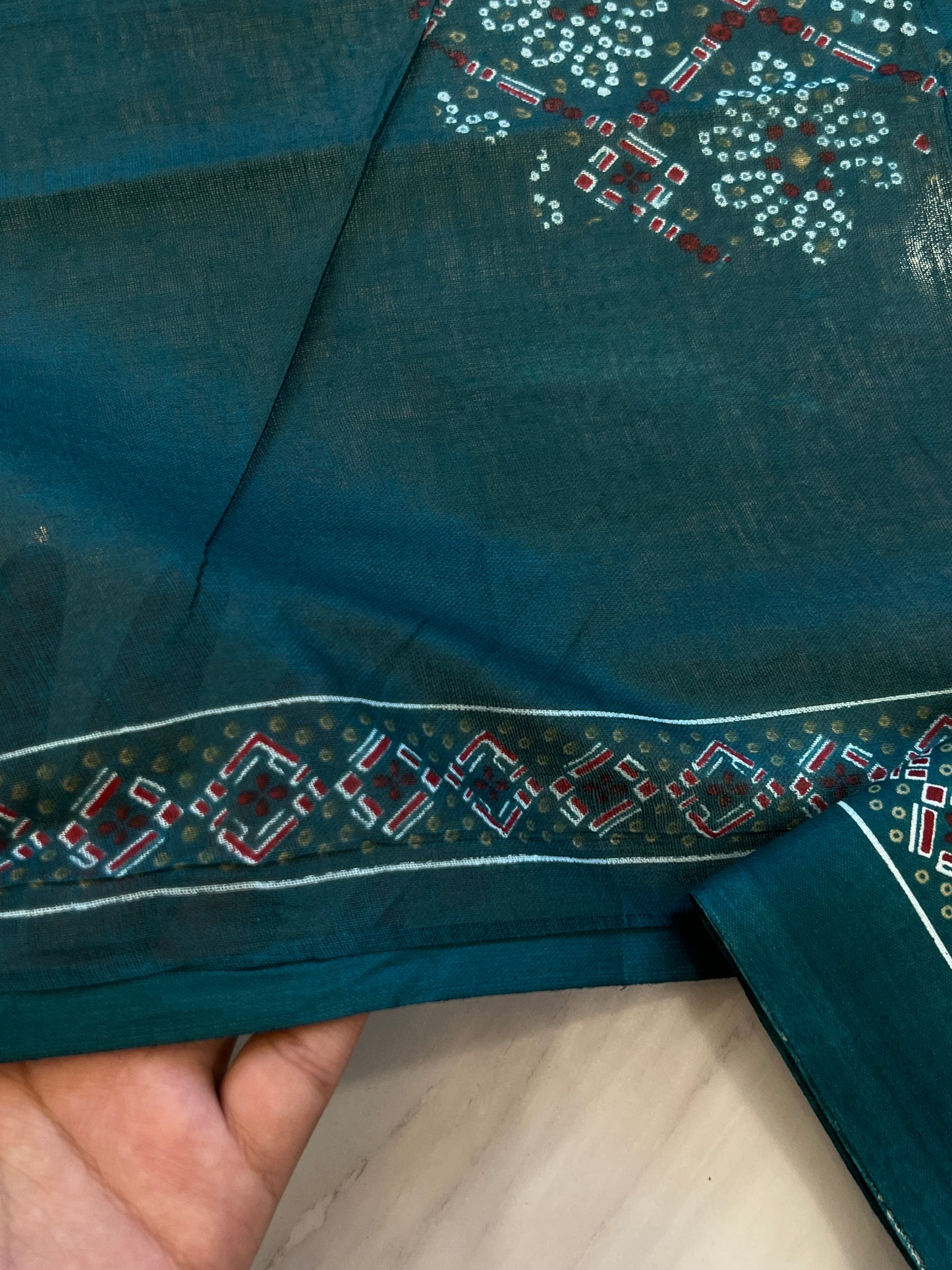 GREEN ELEGANCE PURE COTTON PRINTED SUIT