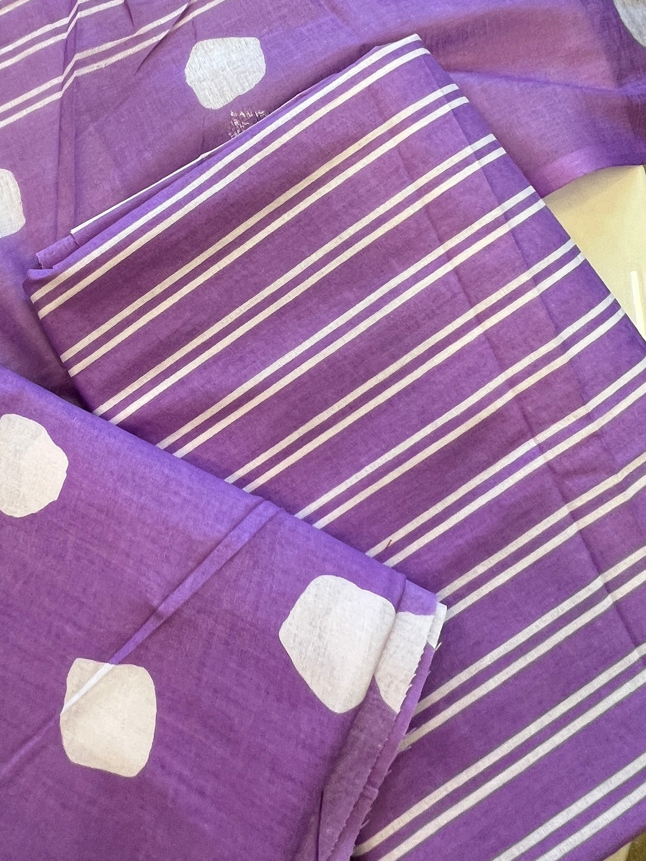 PURPLE ELEGANCE PURE COTTON PRINTED SUIT