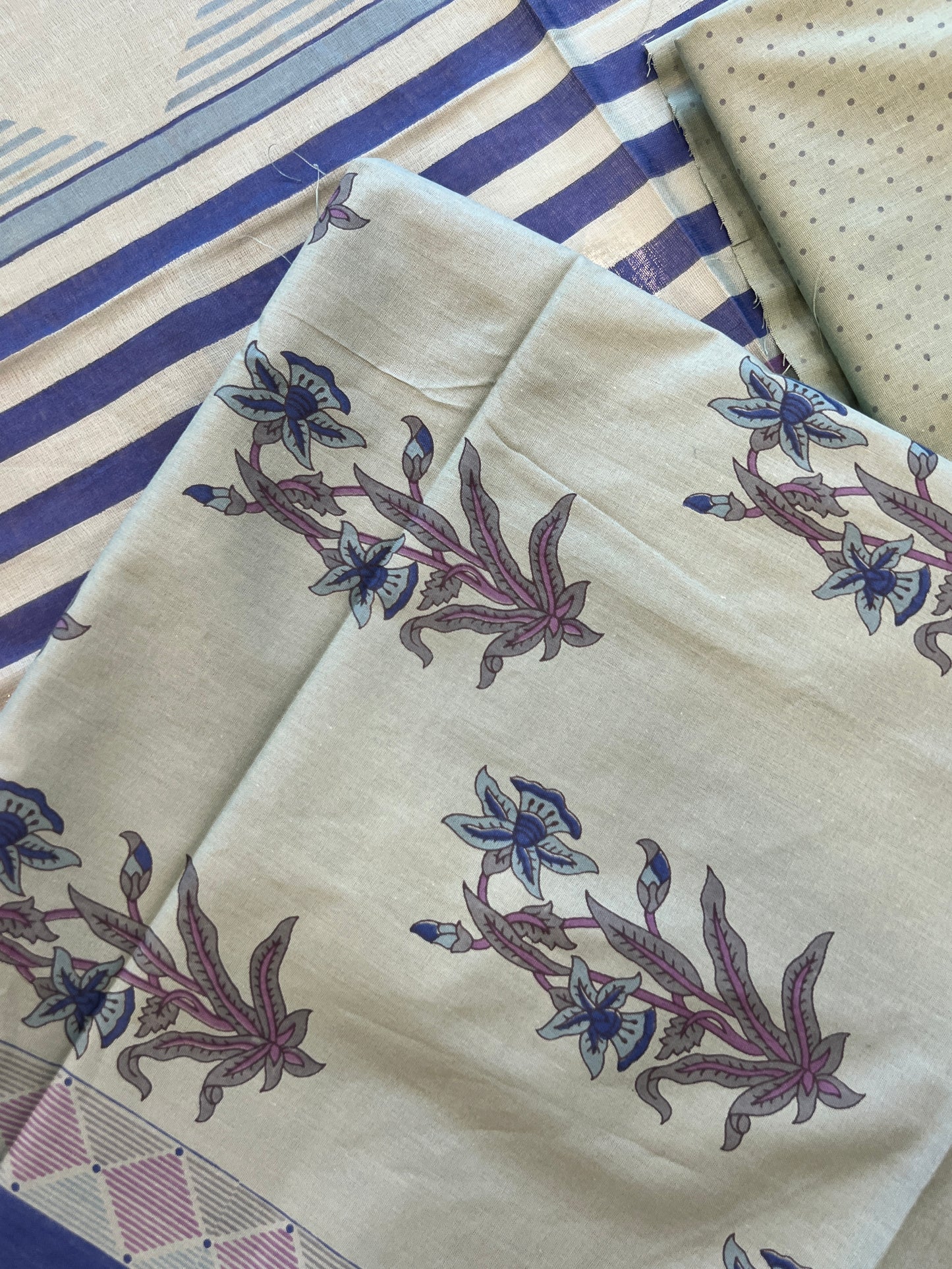 GREEN ELEGANCE PURE COTTON PRINTED SUIT