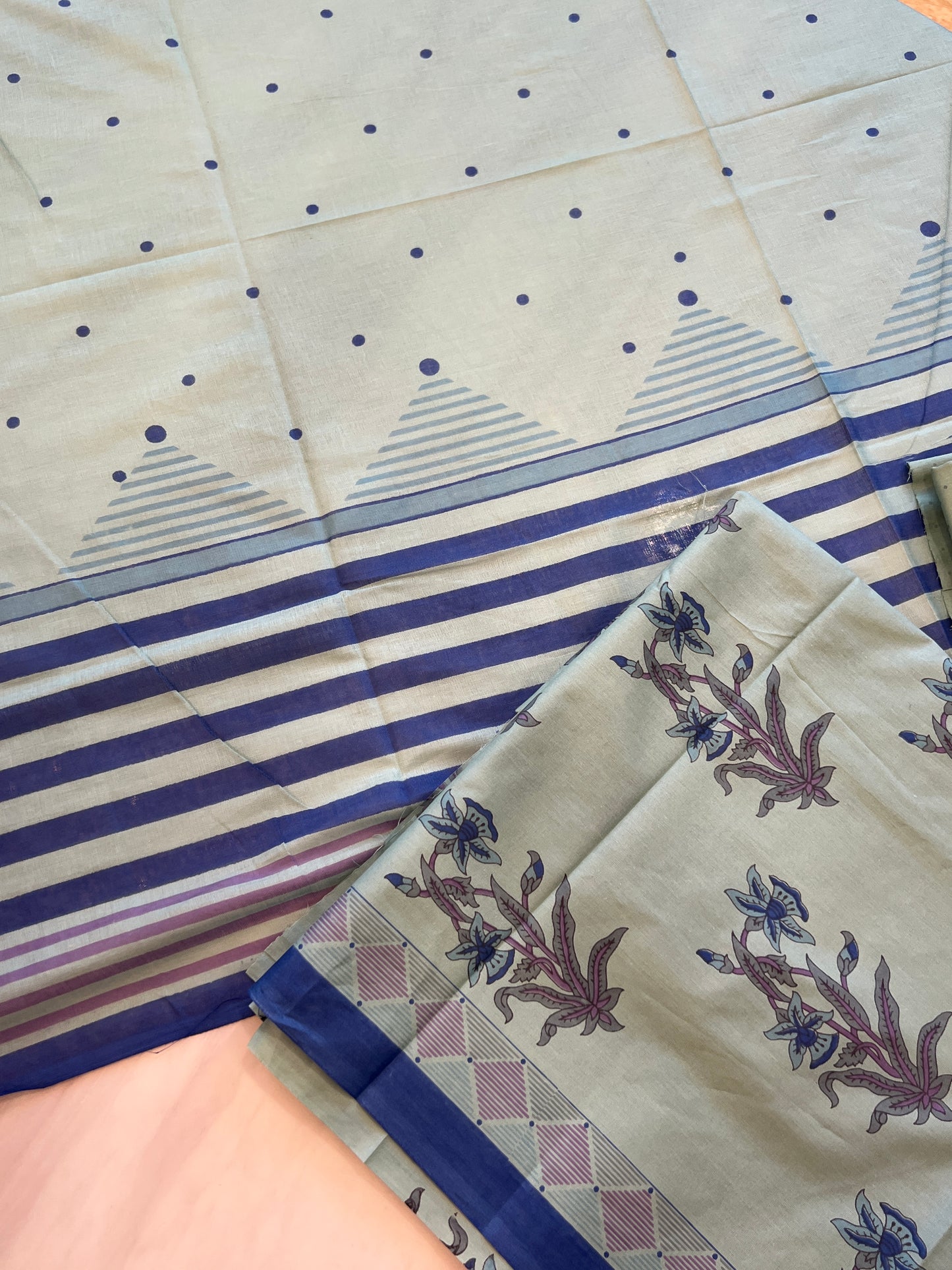 GREEN ELEGANCE PURE COTTON PRINTED SUIT