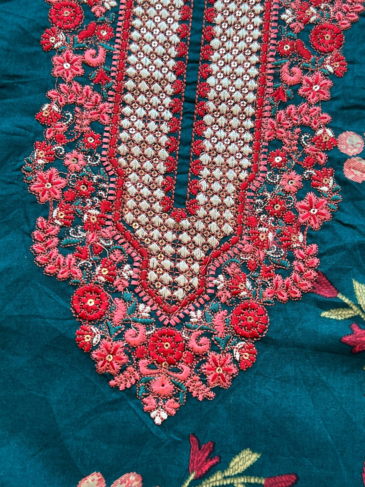 CASMERE COTTON EMBROIDERY SUIT 5 Q