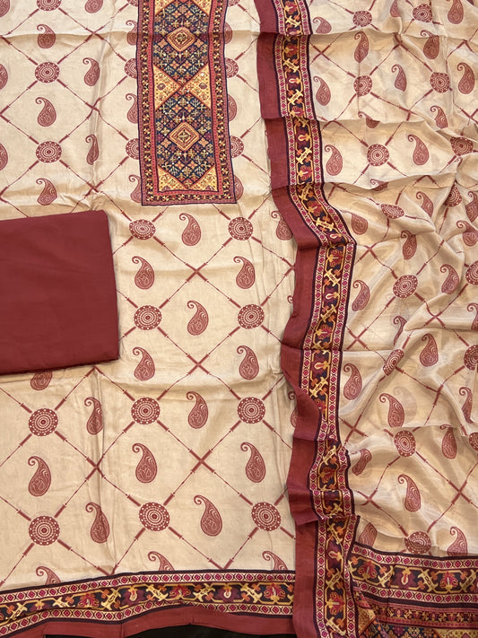 KAIRA MUSLIN HAND WORK EMBROIDERY SUIT 11 Q