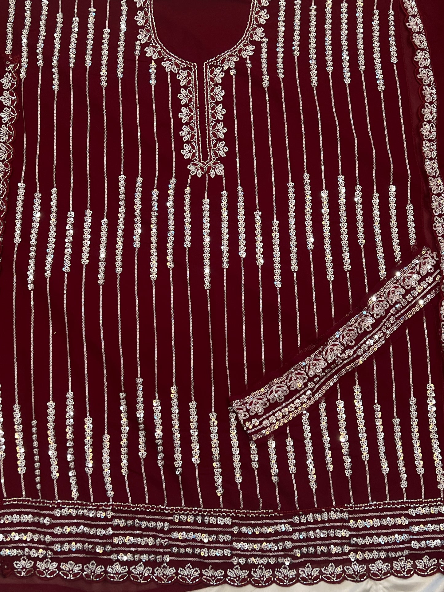 GEORGETTE CUTDANA HANDWORK SUIT