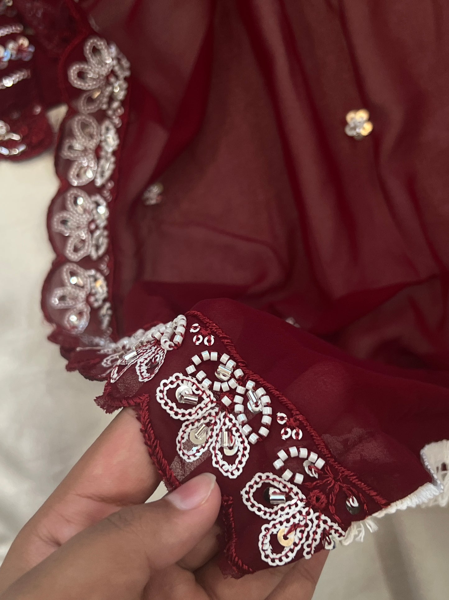 GEORGETTE CUTDANA HANDWORK SUIT